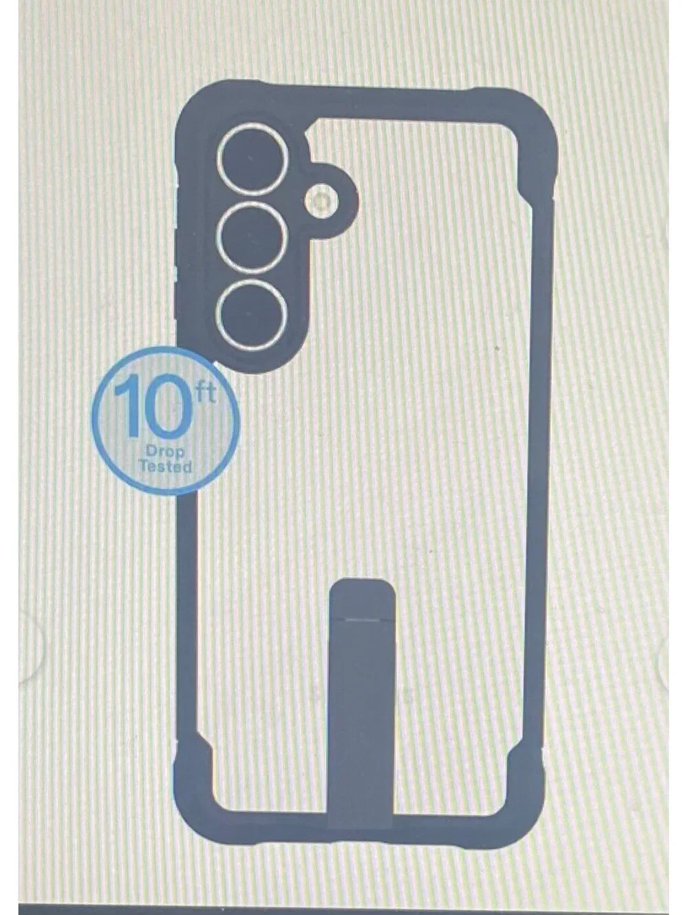 Onn Dual-Layer Case for Samsung Galaxy S25 FE Black/Clear